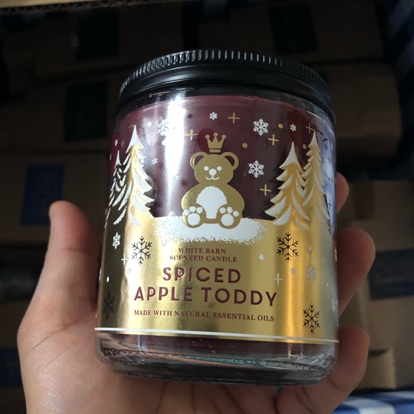 NWT Bath & Body Works Single Wick Candle SPICED APPLE TODDY - Picture 3 of 4